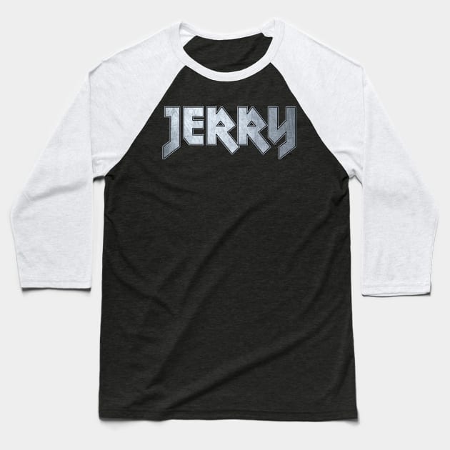 Heavy metal Jerry Baseball T-Shirt by KubikoBakhar